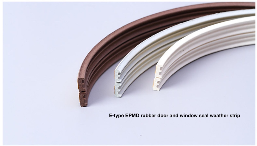 E' Profile EPDM Rubber Draught Proofing Strip For Doors & Windows